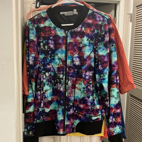 Athleta Jackets & Coats Athleta Floral Exercise Jacket Size L